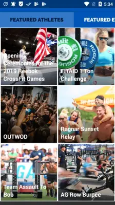 CrossFit Games Event Guide android App screenshot 1