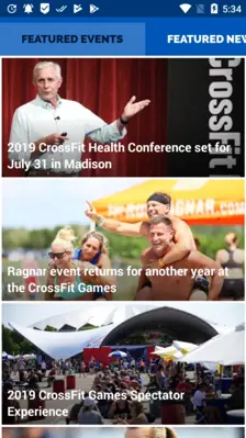 CrossFit Games Event Guide android App screenshot 2