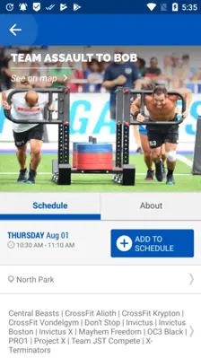 CrossFit Games Event Guide android App screenshot 3